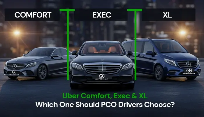 Uber Comfort, Exec & XL Which One Should PCO Drivers Choose