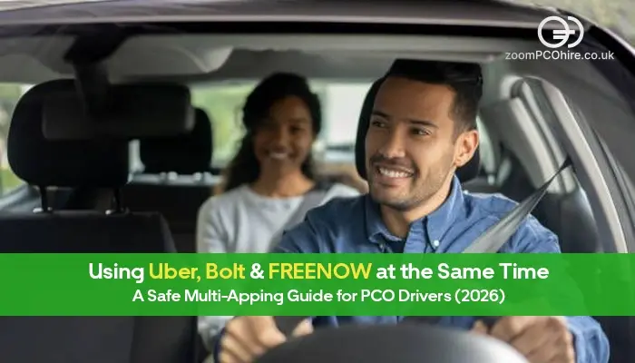 Using Uber, Bolt & FREENOW Together Safe Multi-Apping Guide for PCO Drivers (2026)
