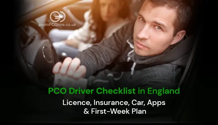 PCO Driver Checklist How to Start Driving in England