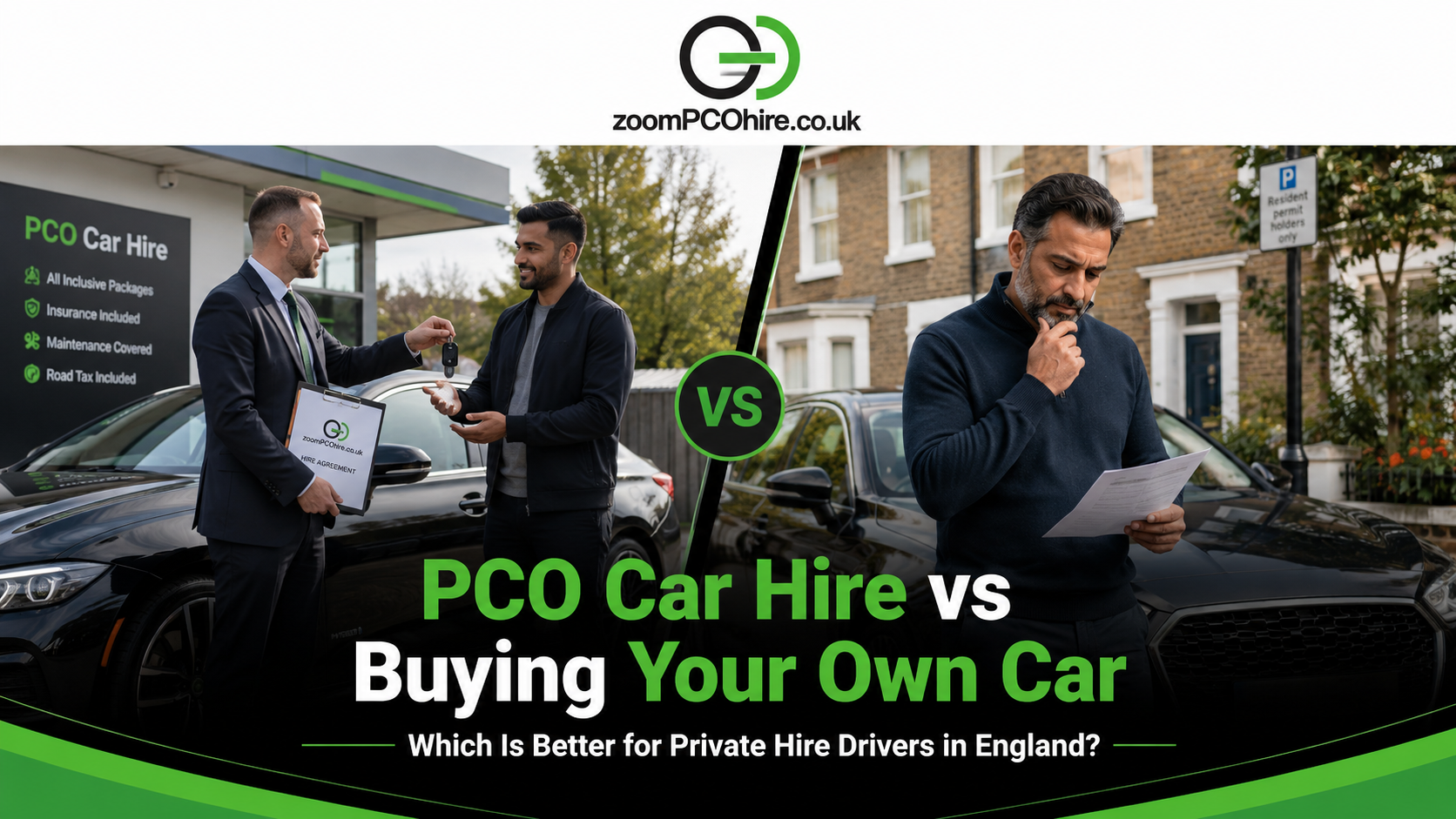 PCO Car Hire vs Buying Your Own Car Option for England Drivers