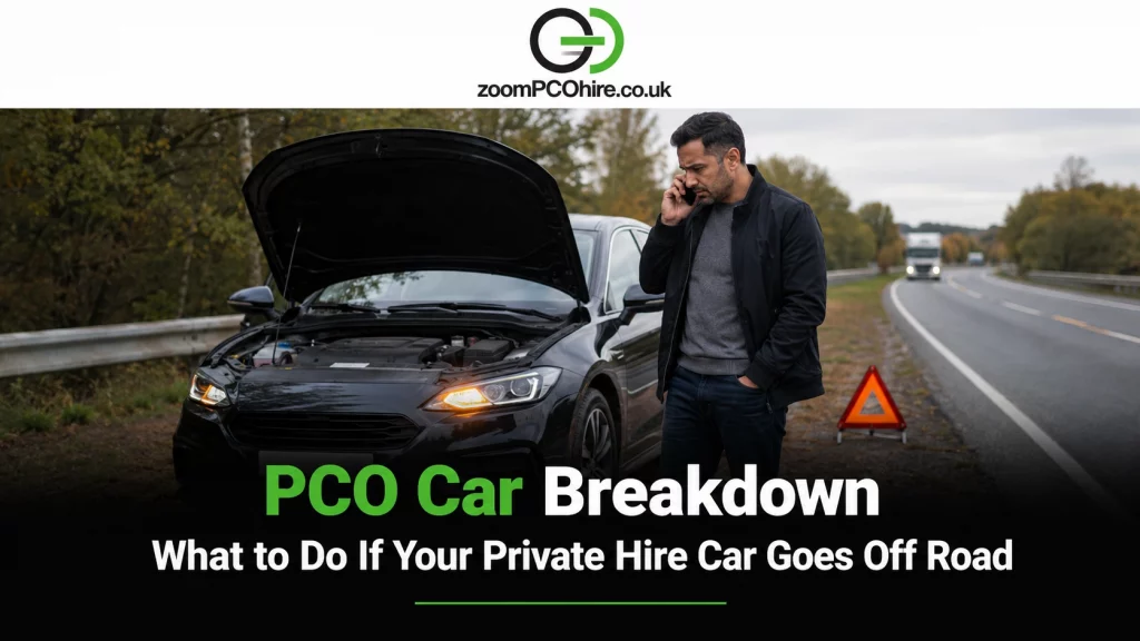 PCO Car Breakdown Guide What to Do If Your Private Hire Car Goes Off Road
