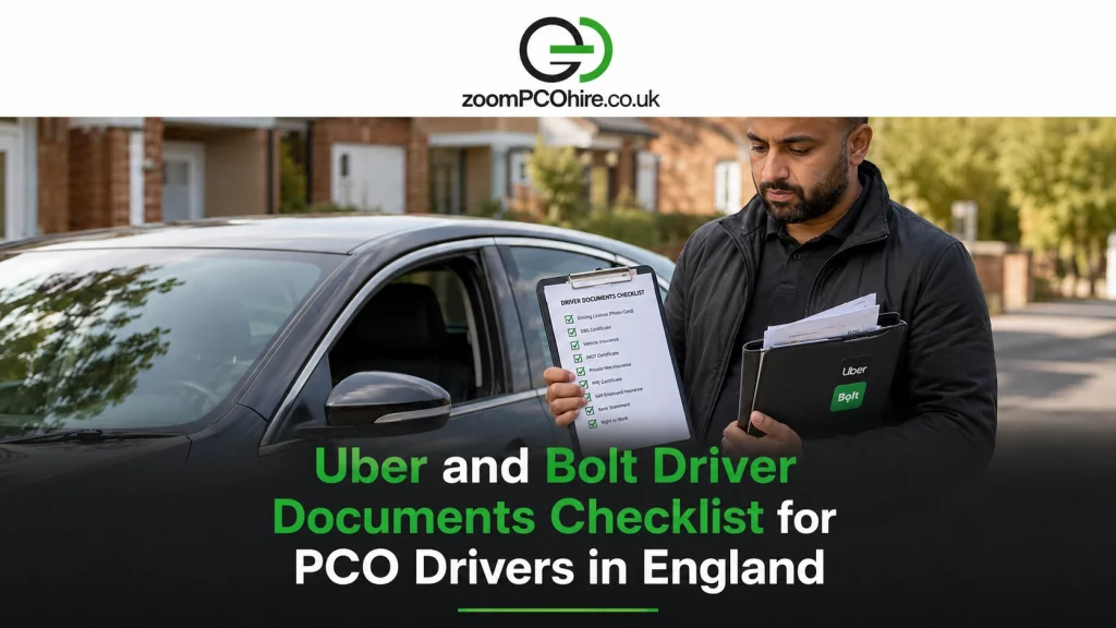 Uber & Bolt Documents Checklist for PCO Drivers