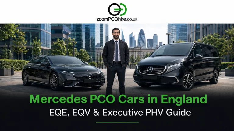 Mercedes PCO Cars in England EQE, EQV & Executive PHV Guide
